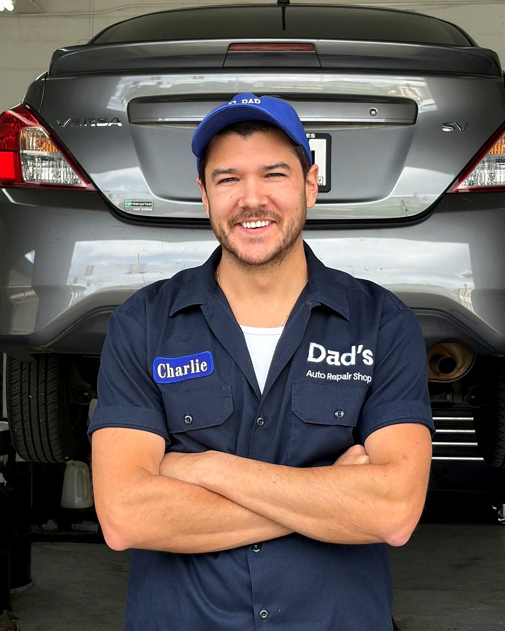 Charlie T., owner of Dad's Auto Repair Shop